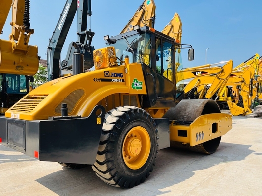 کیفیت  14 Ton Used XCMG XS143J Road Roller Second Hand Single Steel Vibratory Roller کارخانه