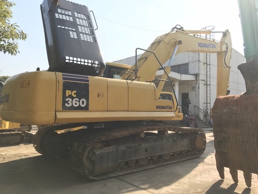 خزنده هیدرولیک PC360-7 بیل مکانیکی کوماتسو دست دوم با سطل 16 متر مکعبی