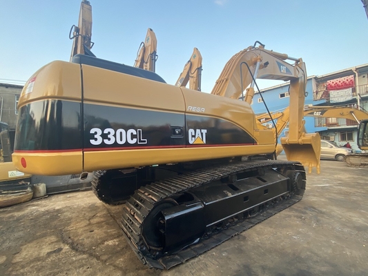 بیل مکانیکی خزنده هیدرولیک 30t دست دوم CAT 330CL سطل 1.7 متر مکعب 35108 کیلوگرم