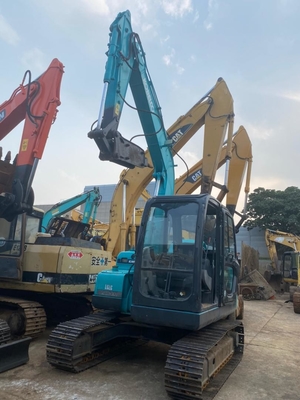 بیل مکانیکی خزنده هیدرولیک 7t دست دوم SK75-8 با سطل 0.4m3 6850KG