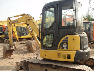 کاماتسو PC55MR - 2 حفاری دست دوم 12 ولت ولتاژ با توده چرخش 5160kg