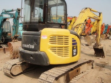 کاماتسو PC55MR - 2 حفاری دست دوم 12 ولت ولتاژ با توده چرخش 5160kg