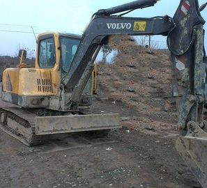 مینی استفاده شده والوو Excavator EC55 0.14cbm ظرفیت سطل با توربو اصلی