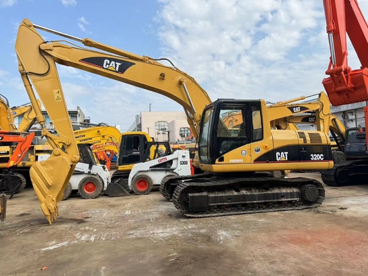دست دوم CAT Caterpillar 320C هيدروليک کاوشگر کاوشگر ماشین آلات ساخت و ساز 20 تن