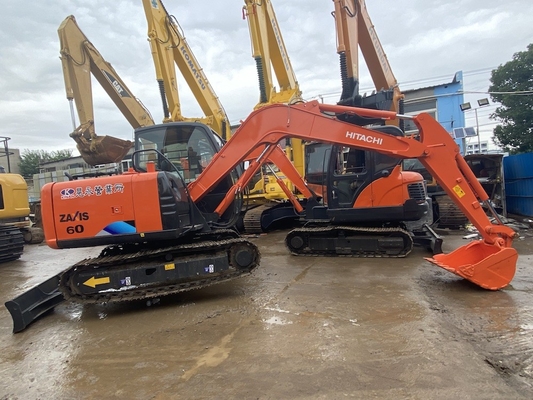 6 تن اصلی ژاپن استفاده شده Hitachi ZX60 Excavator Crawler با قدرت موتور 40.5KW و ظرفیت سطل 0.22m3
