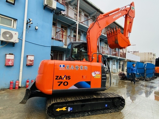 7 تن اصلی ژاپن استفاده شده Hitachi ZX70 Excavator Crawler با 40.5KW قدرت موتور و 0.3m3 ظرفیت سطل