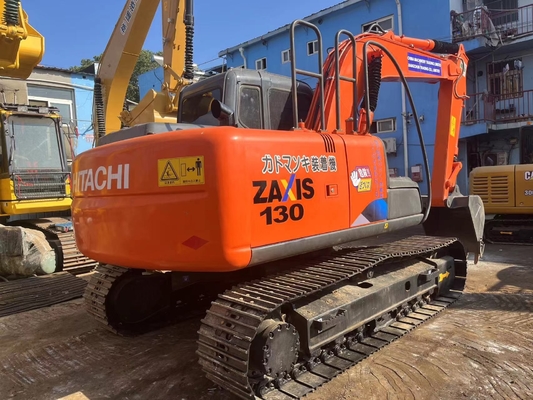 13 تن اصلی ژاپن استفاده شده Hitachi ZX130 Excavator Crawler با قدرت موتور 66KW و ظرفیت سطل 0.52m3