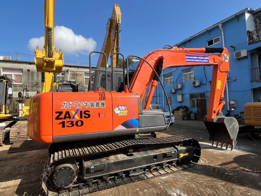 13 تن اصلی ژاپن استفاده شده Hitachi ZX130 Excavator Crawler با قدرت موتور 66KW و ظرفیت سطل 0.52m3