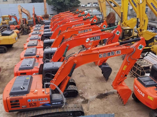 20 تن اصلی ژاپنی استفاده شده Hitachi ZX200 Excavator Crawler با قدرت موتور 109.6KW و ظرفیت 0.8 m3