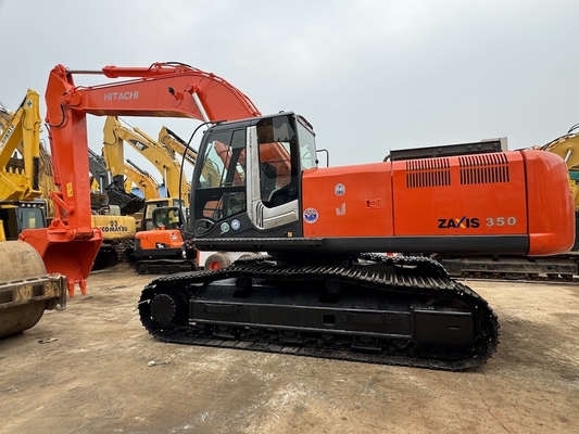 35 تن اصلی ژاپن استفاده شده Hitachi ZX350 Excavator Crawler با 202KW قدرت موتور