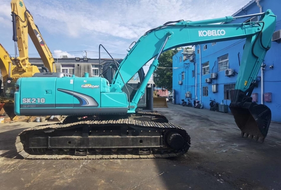 ۲۱ تن اصلی ژاپنی استفاده شده Kobelco SK210-8 Excavator Crawler با قدرت موتور ۱۱۴ کیلو وات و ظرفیت سطل ۱ m3