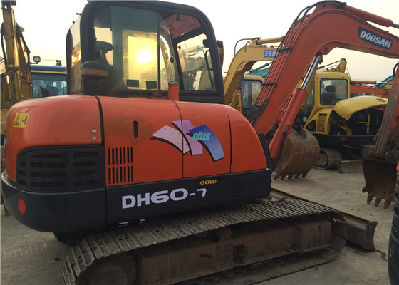 6 تن اصلی استفاده شده Doosan DH60-7 Excavator Crawler با ظرفیت 0.09-0.2 m3 سطل