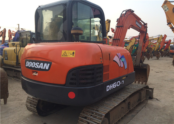 6 تن اصلی استفاده شده Doosan DH60-7 Excavator Crawler با ظرفیت 0.09-0.2 m3 سطل