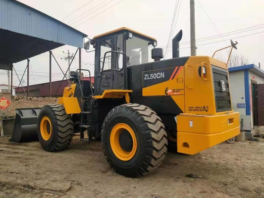 3-5 تن بارگیری چرخ Liugong ZL50CN استفاده شده 1.8-5.6cbm بارگیری سطل