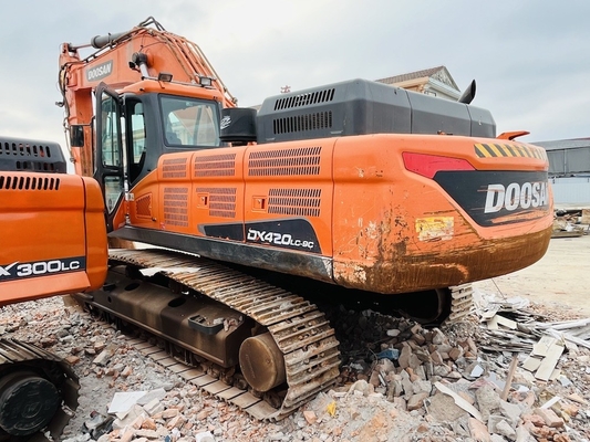 42 تن اصلی استفاده شده Doosan DX420LC-9C Excavator Crawler با ظرفیت سطل 2 m3 Excavator دست دوم