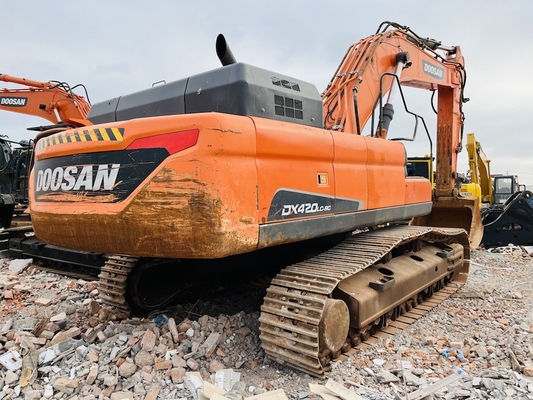42 تن اصلی استفاده شده Doosan DX420LC-9C Excavator Crawler با ظرفیت سطل 2 m3 Excavator دست دوم