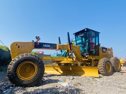 تجهیزات سنگین استفاده شده Caterpillar Cat 140H موتور درجه بندي کننده دست دوم با ریپر برای فروش