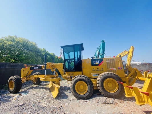 تجهیزات سنگین استفاده شده Caterpillar Cat 140H موتور درجه بندي کننده دست دوم با ریپر برای فروش