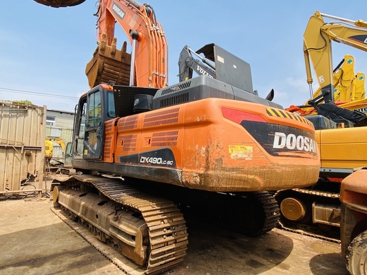 ۴۹ تن اصلی استفاده شده Doosan DX490LC-9C کاوشگر خزنده دست دوم با ظرفیت سطل ۲٫۷۲ m3
