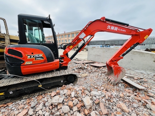 5 تن استفاده شده Kubota KX155 Excavator Crawler Excavator دست دوم با قدرت موتور 29.9KW و ظرفیت سطل 0.16 m3