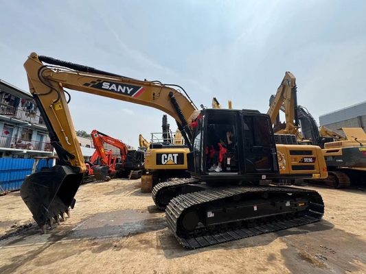 21 تن استفاده شده Sany SY215C حفاری هیدرولیک حفاری دست دوم با ظرفیت سطل 1.1 M3