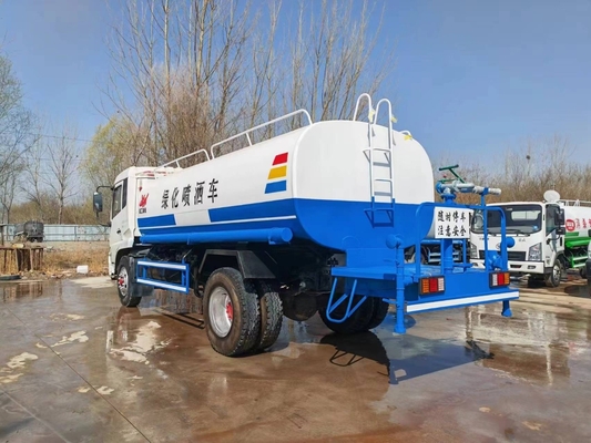 15CBM 185hp دست دوم کينلند دونگفنگ اسپريکر تانک آب کاميون تانک آب استفاده شده