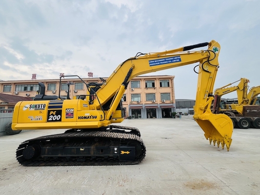 PC200-8 20 تن استفاده شده Backhoe Crawler حفاری هیدرولیک اصلی ژاپن