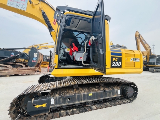 PC200-8 20 تن استفاده شده Backhoe Crawler حفاری هیدرولیک اصلی ژاپن