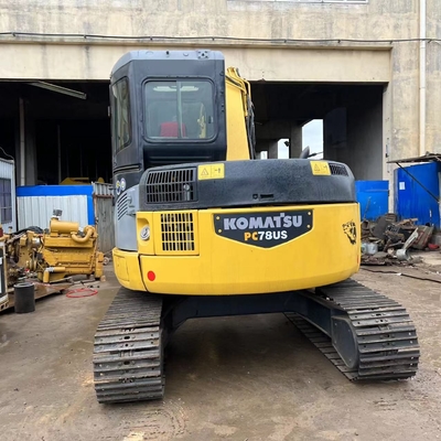 7 تن استفاده شده Komatsu PC78US حفاری دست دوم Komatsu Crawler Excavator ماشین آلات ساختمانی