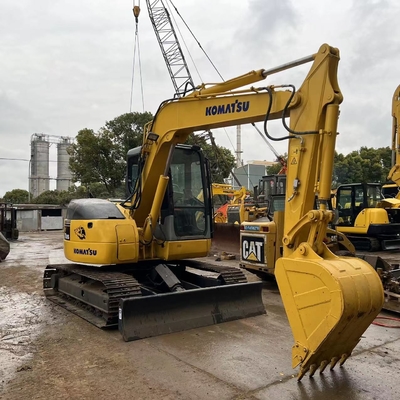 7 تن استفاده شده Komatsu PC78US حفاری دست دوم Komatsu Crawler Excavator ماشین آلات ساختمانی