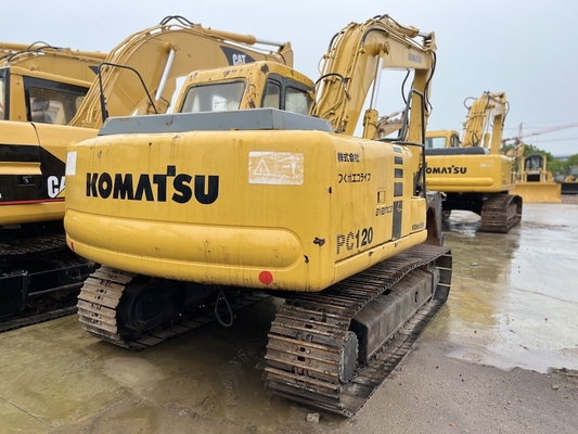 12 تن ژاپن ساخته شده استفاده شده Komatsu PC120-6 حفاری دست دوم Komatsu هيدرولیک خزنده حفاری