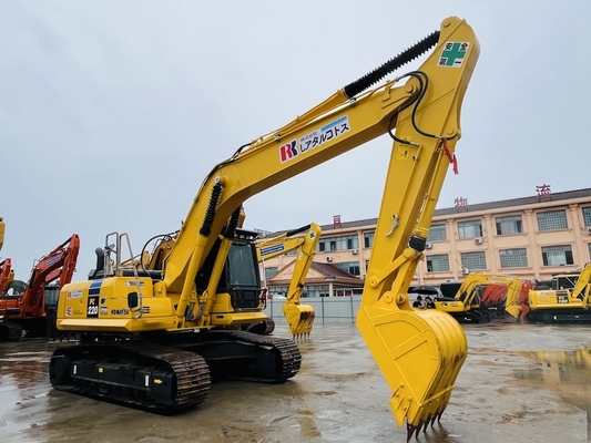 استفاده شده Komatsu PC220-8 دست دوم کاوشگر حفاری Backhoe 1 CBM ظرفیت سطل ماشین آلات ساختمانی