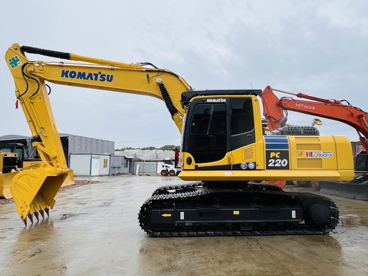 دست دوم کاماتسو PC220-8 کاوشگر هیدرولیک Excavator Backhoe استفاده شده 22 تن Excaver ماشین آلات ساختمانی