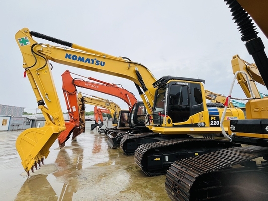 دست دوم کاماتسو PC220-8 کاوشگر هیدرولیک Excavator Backhoe استفاده شده 22 تن Excaver ماشین آلات ساختمانی