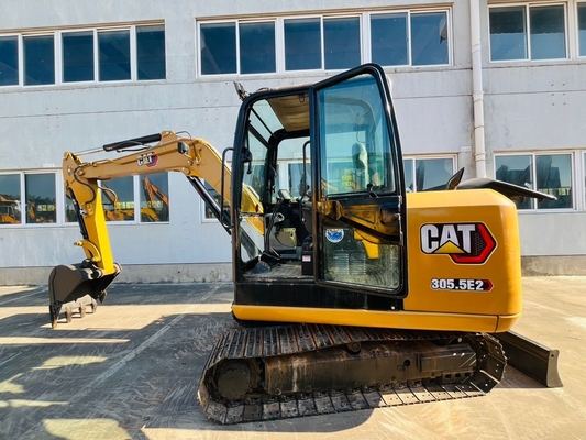 مینی Excavator Origianl ژاپن CAT 305.5E2 استفاده شده هیدرولیک Excavator 5 تن استفاده شده Caterpillar Excavator