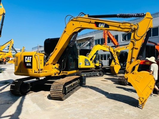 0.33 CBM CAT 307E2 ماشین حفاری Caterpillar دست دوم ژاپن ساخت ماشین حفاری Crawler استفاده شده 7 تن ماشین آلات ساختمانی