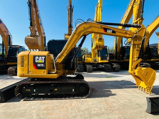 0.33 CBM CAT 307E2 ماشین حفاری Caterpillar دست دوم ژاپن ساخت ماشین حفاری Crawler استفاده شده 7 تن ماشین آلات ساختمانی