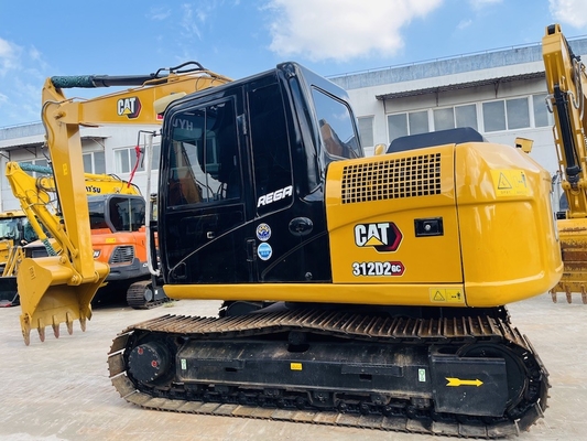 12 تن 90 درصد جدید CAT 312D2GC ماشین حفاری Caterpillar دست دوم استفاده شده CAT Crawler Excavator CAT 312D ماشین آلات ساختمانی