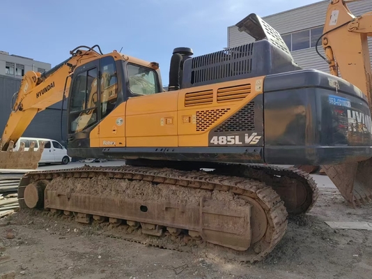 48 تن اصلی دست دوم هیوندای R485LVS Crawler Excavator استفاده شده هیوندای Digger برای فروش