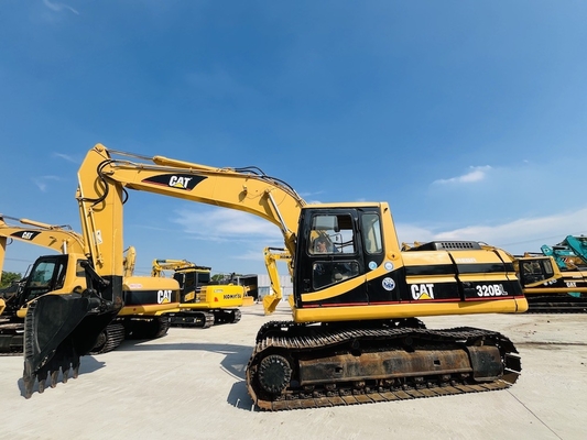 ژاپنی اورجینال CAT 320BL حفاری دست دوم، 20 تن Caterpillar استفاده شده Crawler Digger CAT 3066T موتور