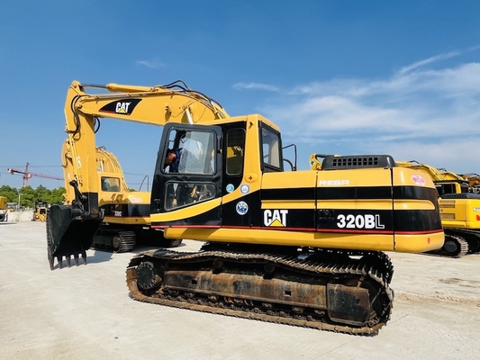 ژاپنی اورجینال CAT 320BL حفاری دست دوم، 20 تن Caterpillar استفاده شده Crawler Digger CAT 3066T موتور