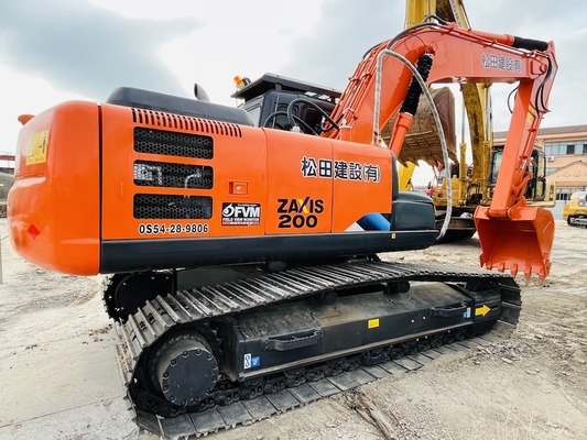 20 تن اصلی ژاپن استفاده شده Hitachi ZX200-3G Excavator Crawler موتور ISUZU
