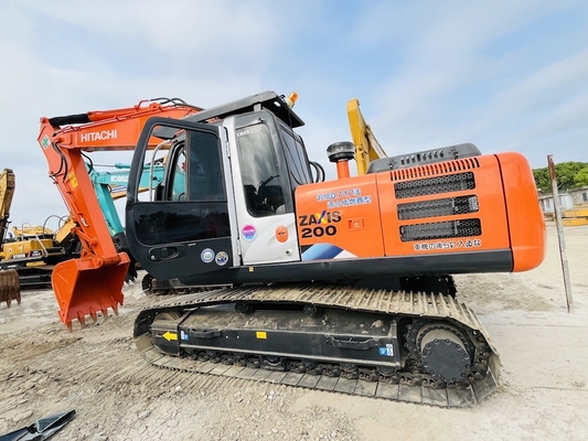20 تن اصلی ژاپن استفاده شده Hitachi ZX200-3G Excavator Crawler موتور ISUZU