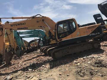 21 Tonnage Hyundai R215LC-9  Second Hand Excavators With Water Coolant Engine & A/C Cab